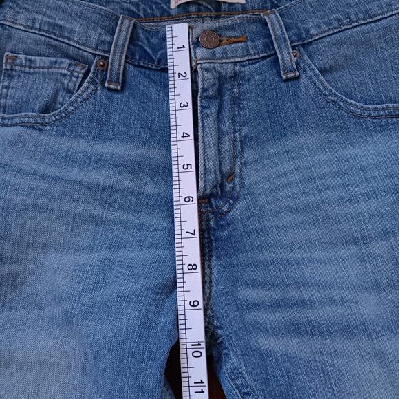 Levi Strauss Signature Jeans Blue Stretch Mid Rise Boot Cut Womens 28x30 Denim - Picture 8 of 10